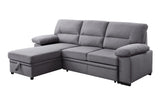 Nazli Contemporary Reversible Sleeper Sectional Sofa with Storage