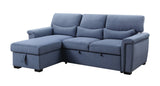 Haruko Contemporary Reversible Sleeper Sectional Sofa with Storage