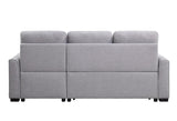 Amboise Contemporary Reversible Sleeper Sectional Sofa with Storage Light Gray Fabric(#YRM-18) 55550-ACME