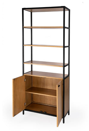 Butler Specialty Hans 35.25" W x 84.25"H Open & Closed Etagere Bookcase 5555419