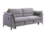 Helaine Contemporary Sleeper Sofa Gray Fabric(#YRM-18) 55560-ACME