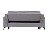 Helaine Contemporary Sleeper Sofa Gray Fabric(#YRM-18) 55560-ACME