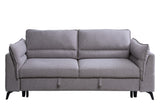 Helaine Contemporary Sleeper Sofa Gray Fabric(#YRM-18) 55560-ACME