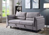 Helaine Contemporary Sleeper Sofa Gray Fabric(#YRM-18) 55560-ACME