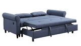 Nichelle Contemporary Sleeper Sofa Blue Fabric(#YRM-14) 55565-ACME