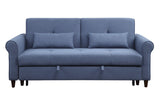 Nichelle Contemporary Sleeper Sofa Blue Fabric(#YRM-14) 55565-ACME