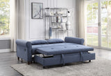 Nichelle Contemporary Sleeper Sofa Blue Fabric(#YRM-14) 55565-ACME