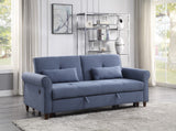 Nichelle Contemporary Sleeper Sofa Blue Fabric(#YRM-14) 55565-ACME