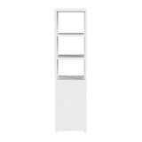 Butler Specialty Lark 3- Tier 1 Door Narrow Bookcase Etagere XRT White Solid Acacia Wood, Acacia Veneer, Mdf 5565304-BUTLER