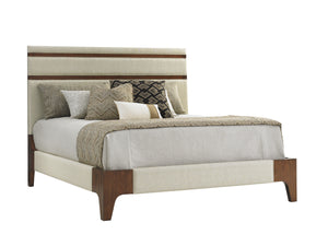 Island Fusion Mandarin Upholstered Panel Bed 6/6 King