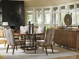 Island Fusion Meridien Round Dining Table With Wooden Top
