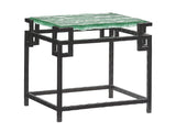 Island Fusion Hermes Reef Glass Top End Table