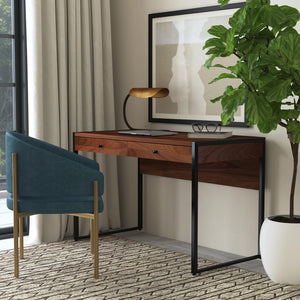 Butler Specialty Drake 2-Drawer Walnut Writing Desk XRT Walnut Mdf,  walnut veneer, steel 5574421-BUTLER