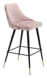 Piccolo 100% Polyester, Plywood, Steel Modern Commercial Grade Barstool
