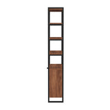 Butler Specialty Drake 73" Two Door Walnut Bookcase XRT Brown Mdf veneer Walnut+steel 5575421-BUTLER