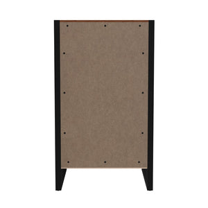 Butler Specialty Drake One Drawer File Cabinet with Storage XRT Brown Mdf veneer Walnut+steel 5577421-BUTLER