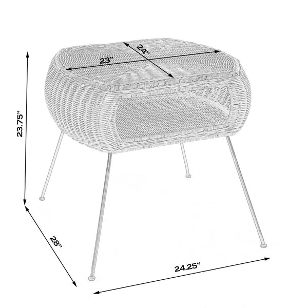 Butler Specialty Coralitta Rattan End Table 5578404