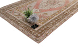 Pasargad Vintage Sivas Collection Salmon Wool Area Rug 55796-PASARGAD