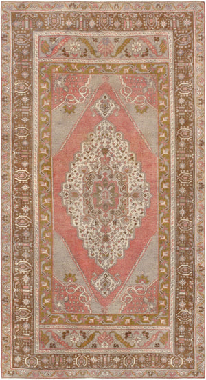 Pasargad Vintage Sivas Collection Salmon Wool Area Rug 55796-PASARGAD