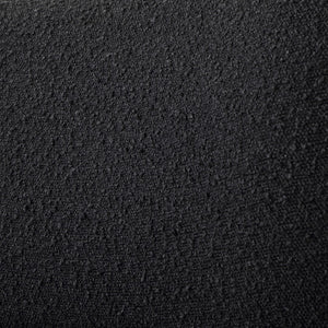 Calais Boucle Fabric / Oak Veneer / Plywood / Foam Contemporary Black Boucle Fabric Accent Chair - 33.5" W x 31" D x 31.5" H