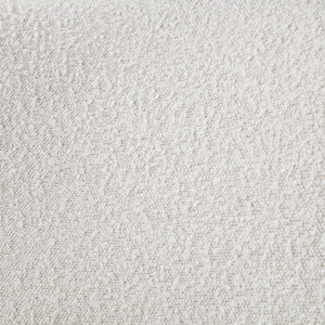 Calais Boucle Fabric / Oak Veneer / Plywood / Foam Contemporary Cream Boucle Fabric Accent Chair - 33.5" W x 31" D x 31.5" H