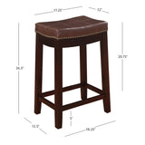 CLARIDGE  BROWN  COUNTER STOOL 