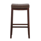 CLARIDGE  BROWN  BAR STOOL 