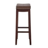 CLARIDGE  BROWN  BAR STOOL 