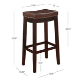 CLARIDGE  BROWN  BAR STOOL 