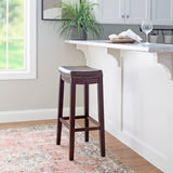 CLARIDGE  BROWN  BAR STOOL 