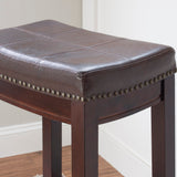 CLARIDGE  BROWN  BAR STOOL 