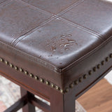 CLARIDGE  BROWN  BAR STOOL 