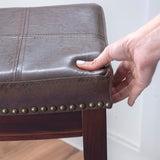 CLARIDGE  BROWN  BAR STOOL 