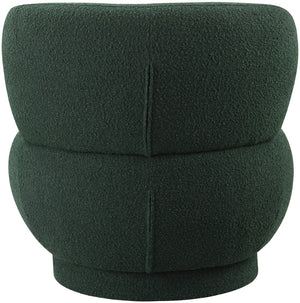 Calais Boucle Fabric / Plywood / Foam Contemporary Green Boucle Fabric Accent Chair - 33.5" W x 31" D x 31.5" H