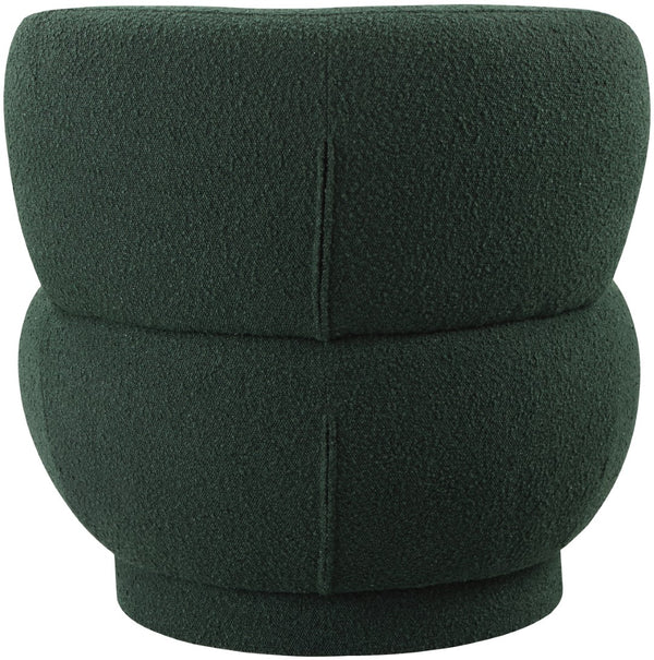 Calais Boucle Fabric / Plywood / Foam Contemporary Green Boucle Fabric Accent Chair - 33.5" W x 31" D x 31.5" H