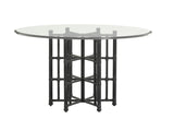 Twin Palms Stellaris Dining Table With 54 Inch Glass Top