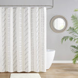 INK+IVY Kara Farm House 100% Cotton Jacquard Shower Curtain II70-1289