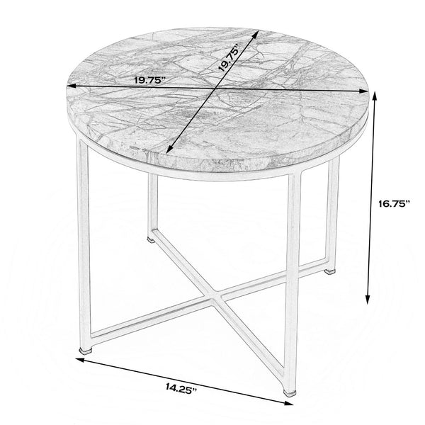 Butler Specialty Giovanniya Marble Side Table 5602226