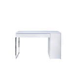 Prado Home Office Desk 9500.052514 Pure White, Chrome