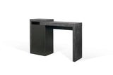 Detroit Console Desk 9500.052835 Concrete and Pure Black