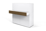 Focus Workstation 9500.054099 Walnut, Pure White