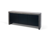 Kobe 3 Door Sideboard 9500.405037 Concrete Look, Pure Black