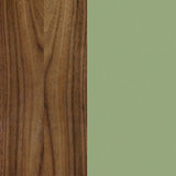 Dann 165 Sideboard w/ Wood Legs 9500.400520 Oak Frame, Pure White Doors, Oak Feet