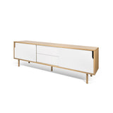 Dann Sideboard 201 w/ Wood Legs 9500.400933 Oak, Pure White
