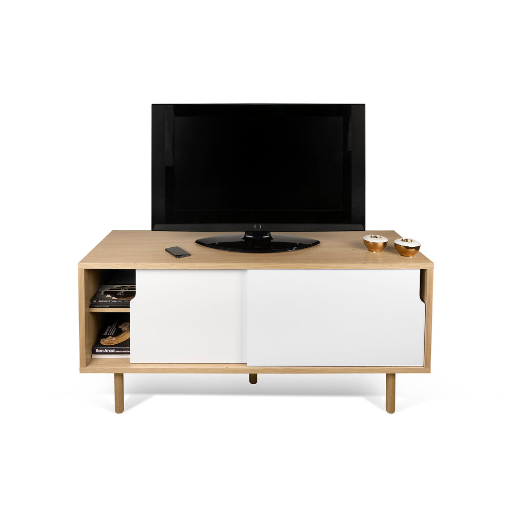 Dann 135 Sideboard w/ Wood Legs 9003.401183 Oak, Pure White