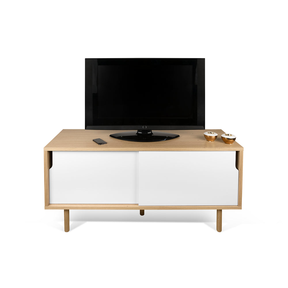 Dann 135 Sideboard w/ Wood Legs 9003.401183 Oak, Pure White