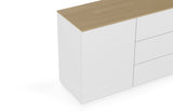 Join Composition 120H2 Wood Top W/ Sub-Base 9500.404276 Oak, Pure White