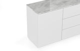 Join Composition 120H2 Marble Top W/ Sub-Base 9500.404290 White Marble, Pure White