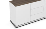 Join Composition 180H1 Wood Top W/ Legs 9500.404344 Walnut, Pure White, Black