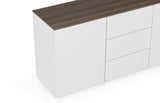 Join Composition 180H1 Wood Top W/ Sub-Base 9500.404405 Walnut, Pure White